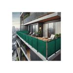 sizenelazım 80cm x 4m Yeşil PVC Su Geçirmez Balkon Demiri Korkuluk Çit Branda, PVCBALKONB003048m