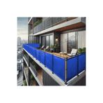 sizenelazım 90cm x 3m Mavi PVC Su Geçirmez Balkon Demiri Korkuluk Çit Branda, PVCBALKONB002346m