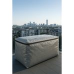 sizenelazım Fermuarlı Gri Su Geçirmez Bahçe Mobilyası Ve Balkon Eşya Koruma Brandası 200cm x 150cm