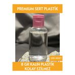 Sizeuyduk 100 Adet 50 ML PAW19 Pembe Dezenfektan Kolonya Parfüm Hediyelik Nikah Düğün İçin Boş Plastik Şişe