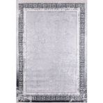 Sızran Gri Çerçeveli Makinada Yıkanabilir Kaymaz Taban Dijital Makine Baskı Salon Halı-I-Haln-HLN1277-100x150