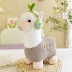 SJ Alpaka Peluş Oyuncak Kız Koyun Yastık Bebek Bebek 282G35CM (Yurt Dışından) - Gri