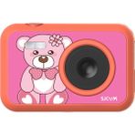 SJCAM FunCam Çocuk Kamerası FullHD 1080p 12MP 2.0” Ekran 650mAh Fotoğraf Makinesi Ayı Desenli Kırmızı - Bear
