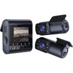 Sjcam M60 Gps 4K Hdr 5ghz Wifi Ön-Arka-Iç 3 Kameralı Sony Sensör 170° Cmos Açılı Süper Geniş Lens 24 Saat Acil&park Modu Araç Kamerası Siyah