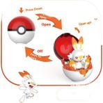 SJIAO Pokémon Dönüşüm Topu Bebek Oyuncakları El Yapımı Evcil Hayvan Minyatürleri Bebekler (Yurt Dışından) - Renkli