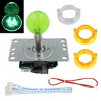 SJ@JX Arcade LED Joystick SANWA Style Fight Game Joystick LED Çubuk Retro Joy Circular Octagonal Limiter Retro Pie Raspberry Pi MAME Jamma için