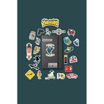 Skateboard Kaykay sticker paketi/bullet journal defter çıkartma ajanda laptop etiket