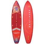 Skatinger Kırmızı Interstellar SUP Paddle Board 350 × 82 x 15 cm/D-Ring Montajlı/Tam Set Sörf Tahtası iSup