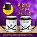 SKB45763 Zülfikar Kılıcı ve Yazılı Sihirli Hediyelik Kupa Bardak