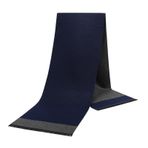 Skcess Eşarp Sarar, Şal Battaniye Erkek Fiber İki Tonlu Çizgili Erkek Eşarp Eşarplar Düğün Doğum Günü için Hediyeler, lacivert, 180x30cm(71x12in)