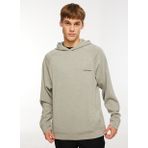 Skechers -035M Scuba Coll. Hoodie Sweatshirt Gri Erkek Bisiklet Yaka Regular Fit Sweatshirt