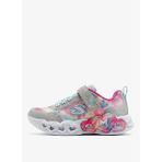 Skechers 303753L SMLT Infinite Heart Lights Color Lovin Gri Gümüş Işıklı Büyük Kız Çocuk Spor Ayakkabı