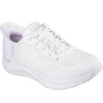 Skechers Arch Fit 2.0 Easy Chic Hands Free Slip-ins kadın spor ayakkabısı, Beyaz File Açık Gri Süsleme, 40 EU