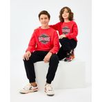 Skechers B Crewneck Sweatshirt Büyük Erkek Çocuk Kırmızı Sweatshirt Sk2520017-3449 Kırmızı
