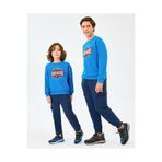 SKECHERS B Crewneck Sweatshirt Büyük Erkek Çocuk Neonblue Sweatshirt SK2520017-3573