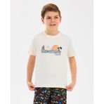 Skechers B Graphıc Tee T-Shirt Büyük Erkek Çocuk Offwhite Tshirt Sk2510134-102 - Kırık Beyaz