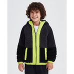 Skechers B Outdoor Fleece Full Zip Sherpa Erkek Çocuk Siyah Ceket SK232203-001 - 5 - 6 Yaş