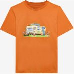 Skechers B Short Sleeve Regular Fit T-Shirt Büyük Erkek Çocuk Turuncu Tshirt SK2510102-701 - 11 - 12 Yaş