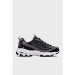 Skechers D'Lites Kapitoneli Hakiki Deri Kalın Taban Sneaker Bayan Ayakkabı 149630 BKSL SİYAH-GÜMÜŞ