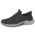 Skechers Erkek Garner Newick Eller Serbest Kayma, Siyah/Beyaz, 44 EU