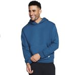 Skechers Erkek Skech-Sweats Klasik Kapüşonlu Kapüşonlu Sweatshirt, Majolica Mavi, XL