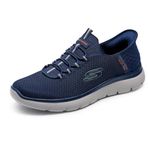 Skechers Erkek Summits High Range spor ayakkabı, Lacivert File Süsleme, 40 EU