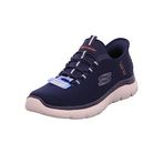 Skechers Erkek Summits High Range spor ayakkabı, Lacivert File Süsleme, 44 EU
