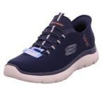 Skechers Erkek Summits High Range spor ayakkabı, Lacivert File Süsleme, 45 EU