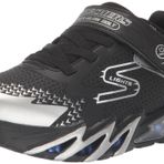 Skechers Flex-Glow Bolt Büyük Erkek Çocuk Siyah Işıklı Spor Ayakkabı 400138L Bkbl
