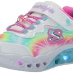 Skechers FLUTTER HEART LİGHTS GROOVY SWİRL Kız Çocuk Gs Beyaz Işıklı Spor Ayakkabı