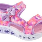 SKECHERS FLUTTER HEARTS SANDAL-BLURRY LOVE Kız Çocuk Gs Pembe Işıklı Sandalet, Pembe, 35