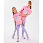 SKECHERS G Graphic Tee T-shirt Büyük Kız Çocuk Pembe Tshirt Sk2510019-610