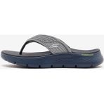 SKECHERS GO WALK FLEX SANDAL Erkek Gri Parmak Arası Terlik 229214 GRY