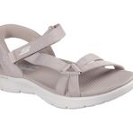 Skechers Go Walk Flex Sandalet - Illuminate Kadın Sandaleti Tekstil Lacivert, Boz kahverengi kumaş, 41 EU