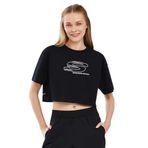 Skechers Graphic W Short Sleeve Siyah Kadın T-shirt