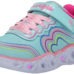 Skechers Heart Lights Retro Hearts GS Mavi Işıklı Kız Çocuk Spor Ayakkabı