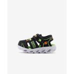 Skechers Hypno - Splash - Hydro - Fun Küçük Erkek Çocuk Siyah Işıklı Sandalet 400612n Bklm Siyah