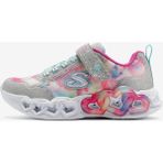 Skechers Infinite Heart Lights Kız Çocuk Gri Spor Ayakkabı 303753L Smlt Yastıklı Konfor ve Darbe Emici Taban - Renkli
