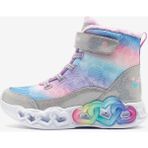 Skechers Infinite Heart Lights - Lovin Hearts Büyük Kız Çocuk Gri Işıklı Bot 303054L Smlt