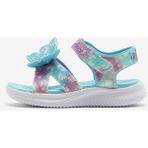 Skechers Jumpsters Mavi Işıklı Sandalet 303109L Aqmt Hafif Yapı ile Büyük Kız Çocuklar İçin