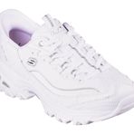 Skechers Kadın D lites Yeni Sahne Eller Serbest Slip ins, Beyaz/Gümüş, 35 EU