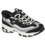 Skechers Kadın D'Lites-Smooth Nostalji, Eller Serbest Slip-ins Sneaker, Siyah/Doğal, 38 EU