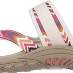Skechers Kadın Reggae-Zig Swag-48228 Parmak Arası Terlik, Bej Doğal, 39 EU