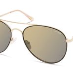 Skechers Kadın Sea6166 Pilot Güneş Gözlüğü, Altın, 56mm
