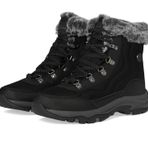 Skechers Kadın Trego-Stormie Ayak Bileği Çizmesi, Siyah/Siyah, 36 EU