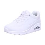 Skechers Kadın Uno-Shimmer Away Sneaker, beyaz, 41 EU