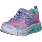 Skechers Kız çocukları için parlak brites spor ayakkabı, Lavanta sentetik file, 36 EU