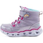 Skechers Lights-Sweet Styling Kids Sneaker Işıklı Bilekli Lastik Bağcıklı Cırtlı Günlük Çocuk Ayakkabısı Mor