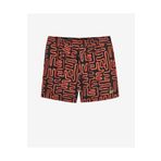 SKECHERS M 5 Inch Allover Print Swimshort Erkek Siyah Deniz Şortu S241113-001