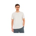 SKECHERS M Essential T-Shirt Erkek, Off White, M Beden